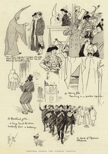 Sketches During the Spanish Carnival